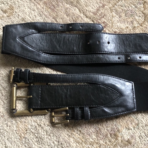 WCM LEATHER MULTI BUCKLE BLACk BELT - Picture 2 of 15